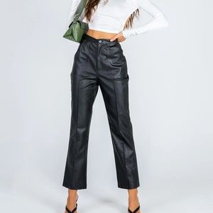 Princess Polly leather pants